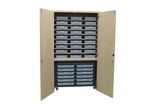 Tote Tray Cabinet
